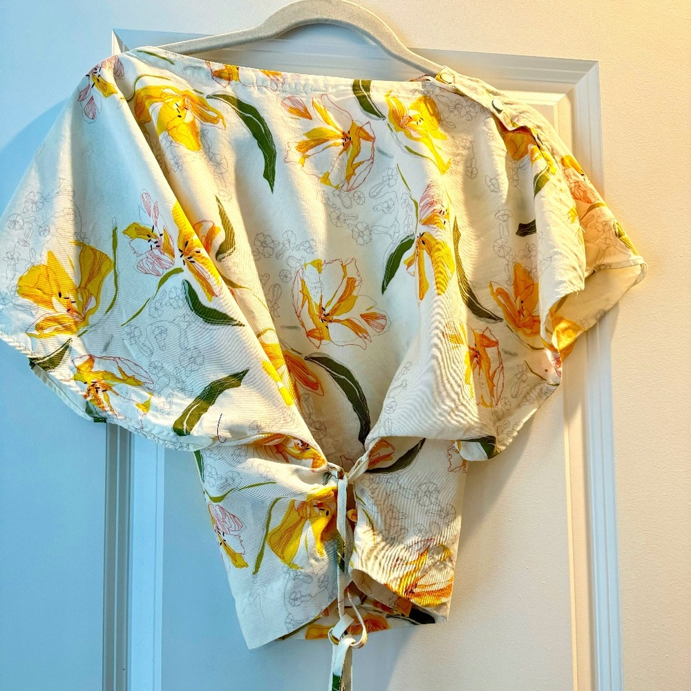 ZARA FLORAL TOP - Picture 4 of 4